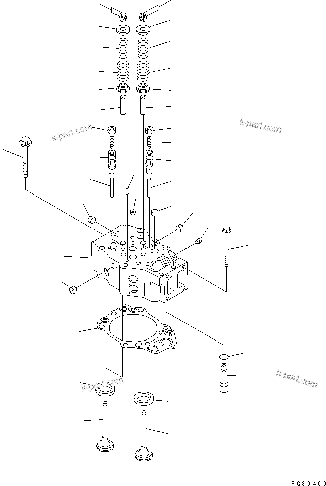 Parts diagram: CYLINDER HEAD(#11200-11941) — 6D140-1A S/N 11200-UP