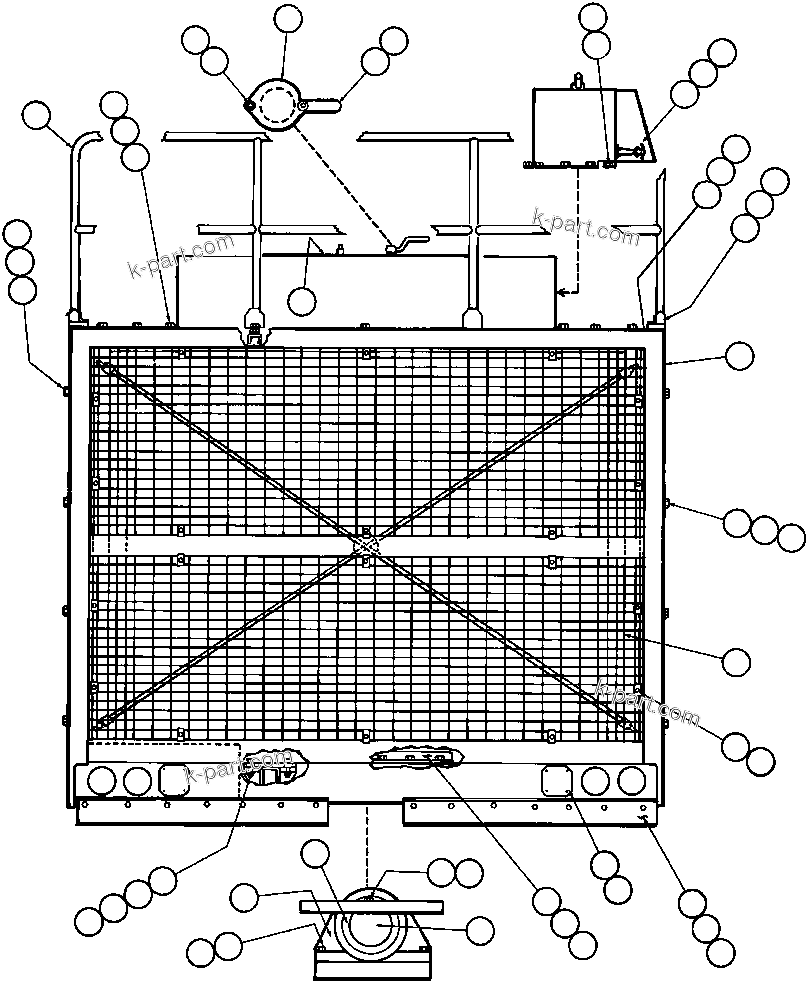 Parts diagram: GRILLE & HOOD — AFE32-BG 830E                FORDING GREENHILLS