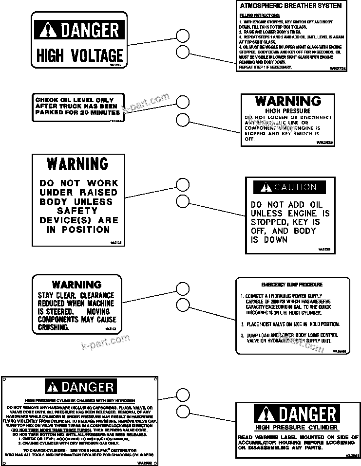 Parts diagram: DECALS & WARNINGS — AFE50-BB 830E S/N A30698-A30699   ARCH BLACK THUNDER