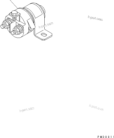 Parts diagram: HEATER SWITCH (FORWARDED INDIVIDUALLY PARTS) — D31A-20 S/N 42001-UP