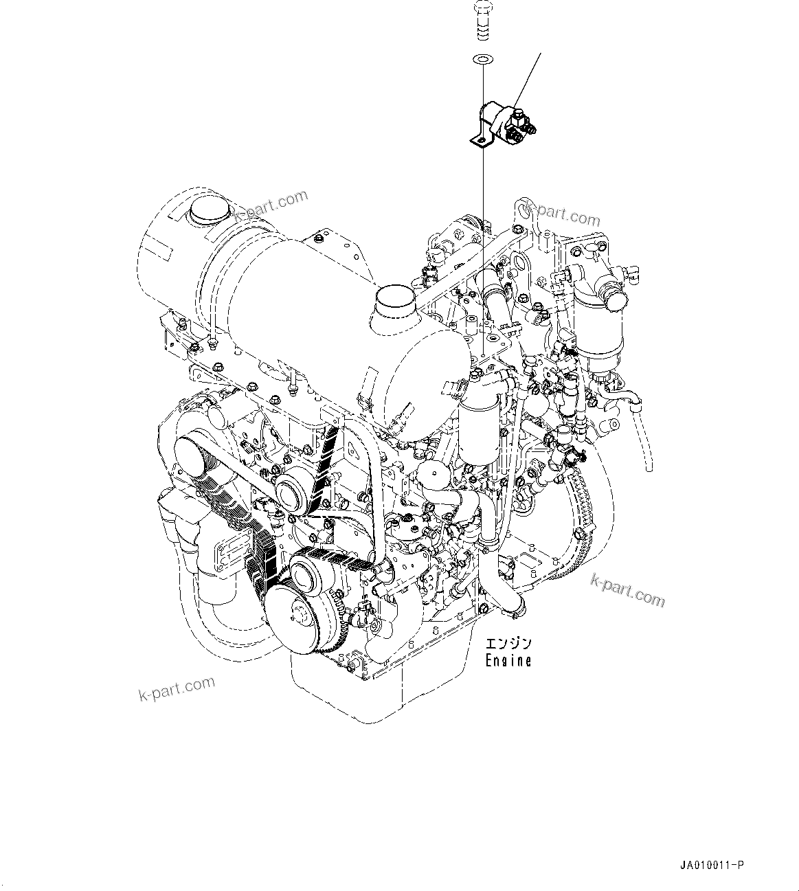 Parts diagram: Heater Switch (#80179-) — D37EXI-23 S/N 80179-UP