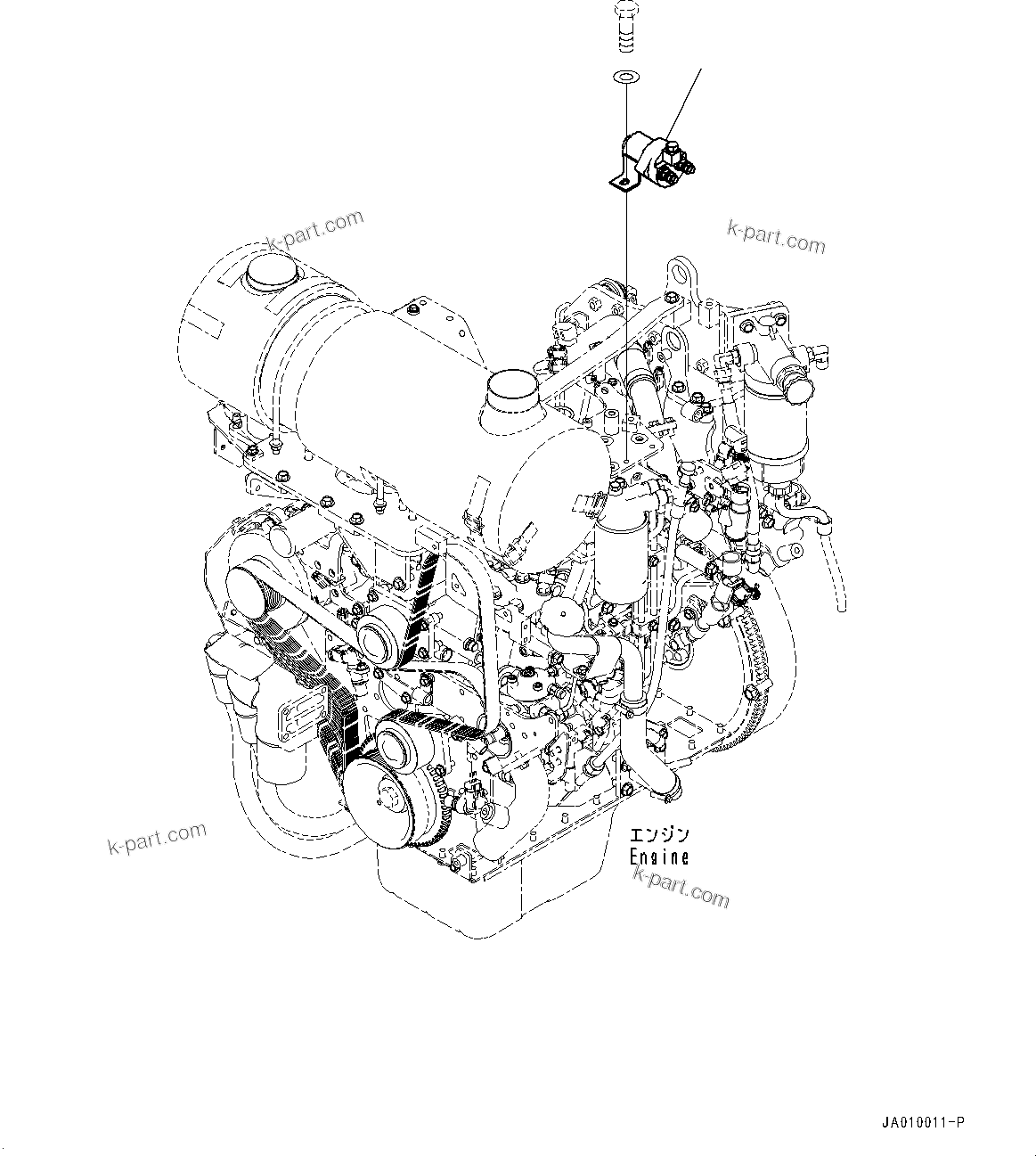 Parts diagram: Heater Switch (#90001-) — D39PX-23 S/N 90001-UP