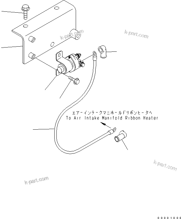 Parts diagram: HEATER SWITCH — D41E-BB-6C S/N B40001-UP