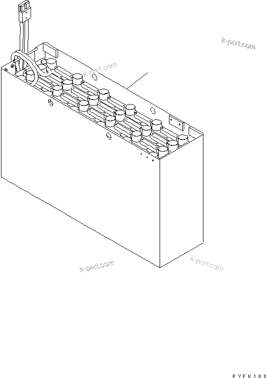 Parts diagram: BATTERY (DRY) — FB18RL-14 S/N 140001-UP