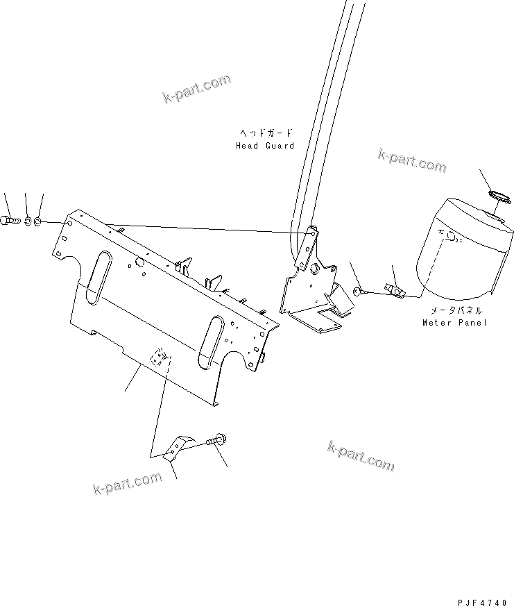 Parts diagram: DASH BOARD (WITH SPEEDMETER) (WITH OIL PRESSUR GAUGE) (ENGINE ? TORQUE CONVERTER) — FD30H-14-OP S/N 550001-UP