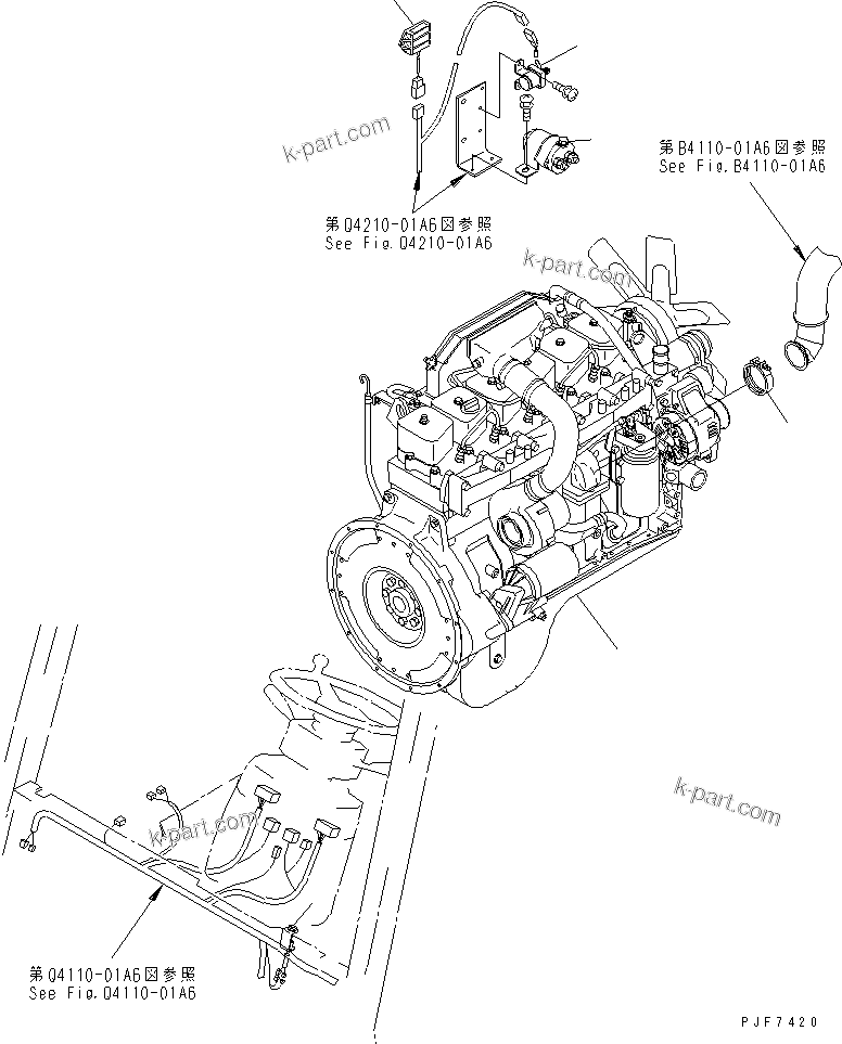 Parts diagram: ENGINE UNIT — FD80-8-US S/N 44801-UP