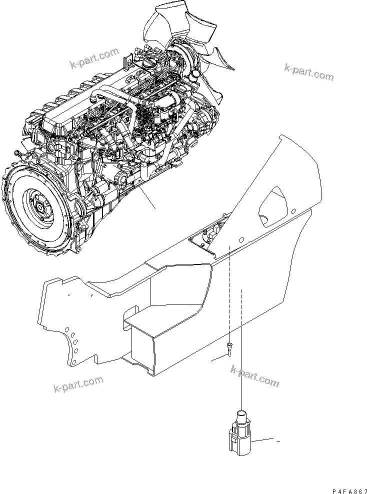 Parts diagram: ENGINE UNIT (DUAL FUEL-LP GAS/GASOLINE) (UL SPEC.)(#136100-) — FG45-10US-B S/N 136100-137636
