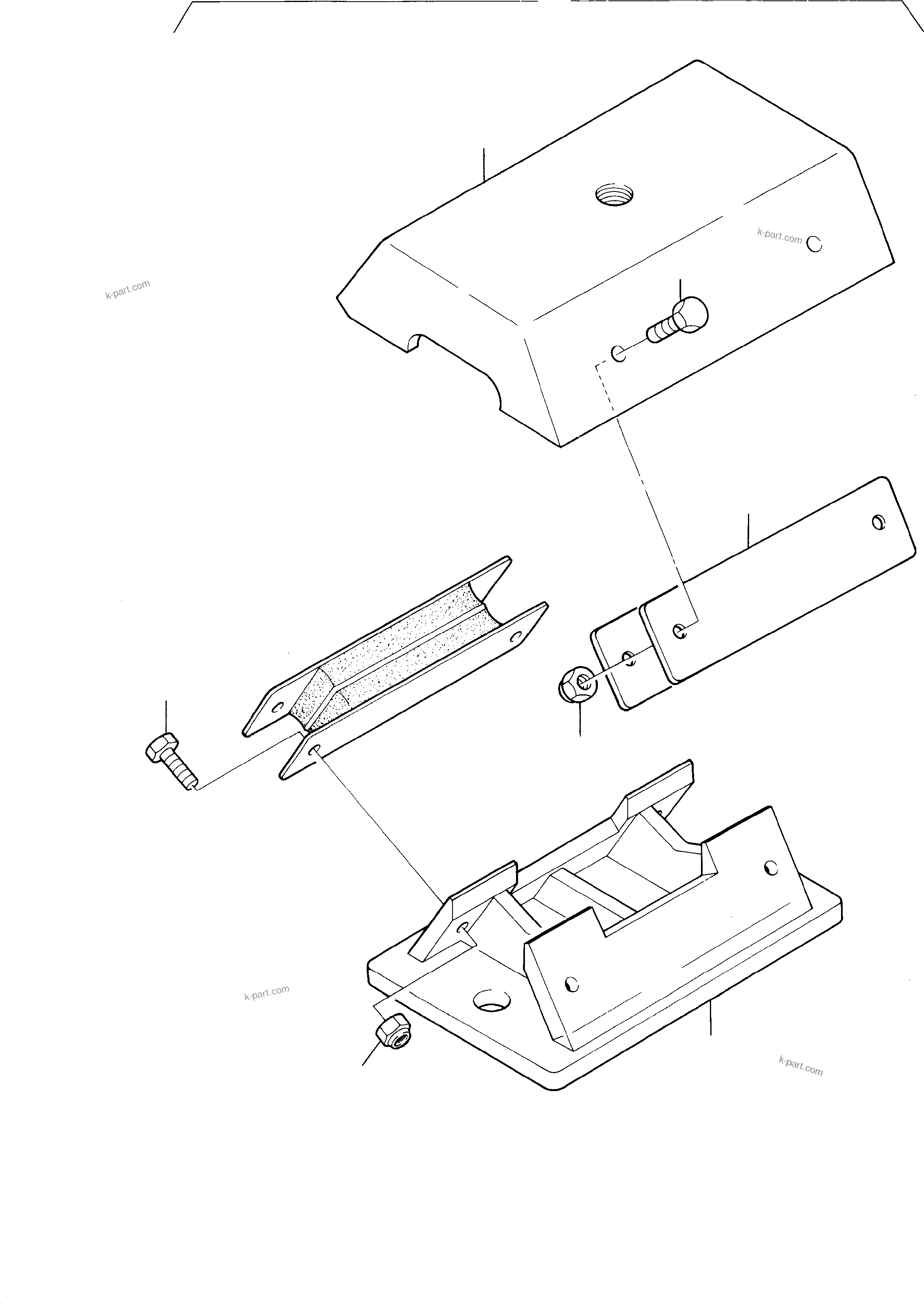 Parts diagram: Engine Mounting — H285S S/N 78 104