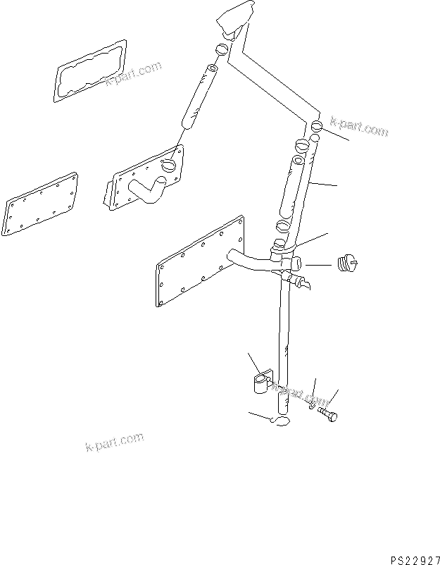 Parts diagram: HAND HOLE COVER — HD1200-1 S/N 1818-UP (For C.I.S. / Chassis only)