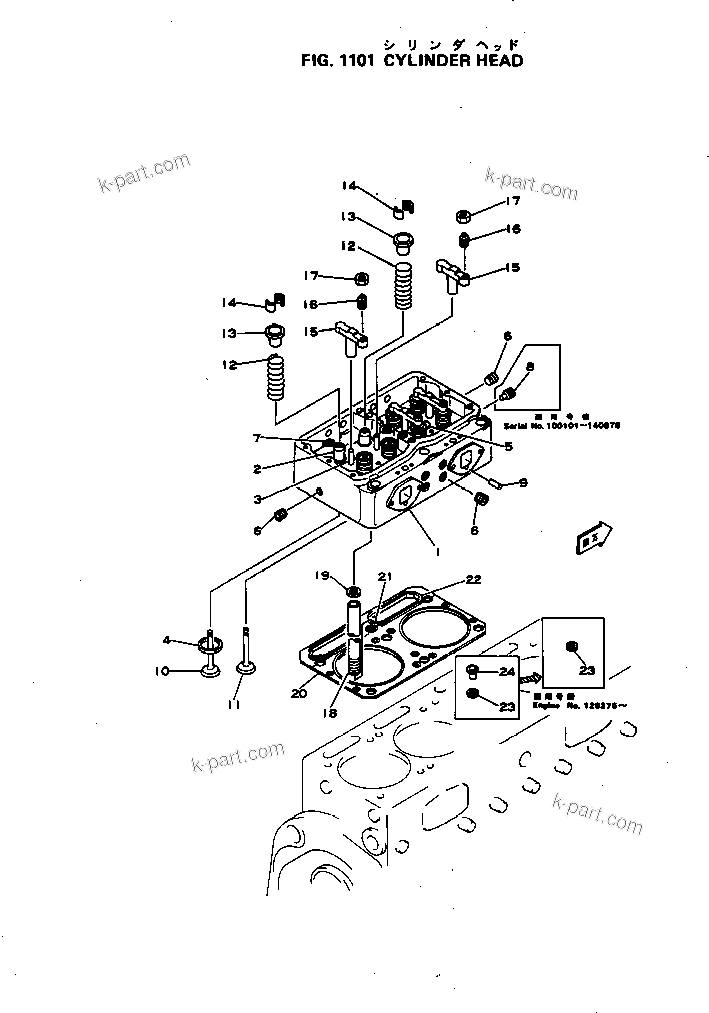 Parts diagram: 030010 — NH-220-CI-2V S/N 141402-UP