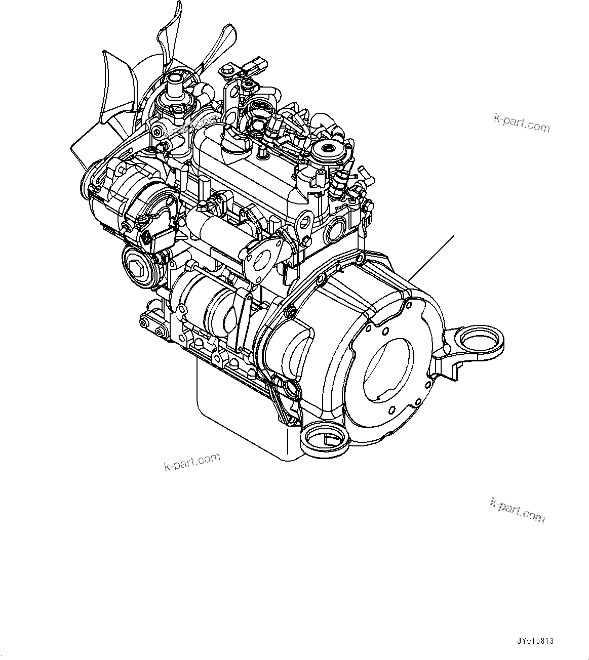 Parts diagram: Engine, Bracket (#20465-22000) — PC18MR-3 S/N 20001-UP