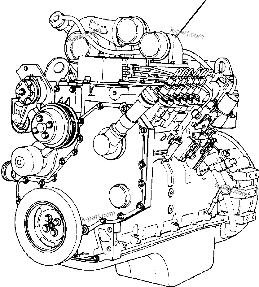 Parts diagram: ENGINE ASSEMBLIES — PC200-6LC/LC-6LC S/N A82001-A83000