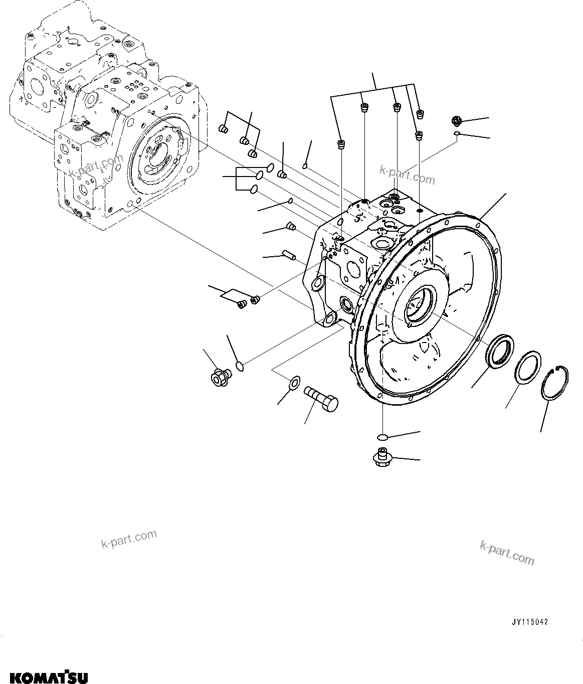 Parts diagram: –ы€іОЯЭМЯ, ЛЯЅДЭ ОЯЭМЯ (1/12)(#800001-) — PC210LC-12 S/N 800001-UP