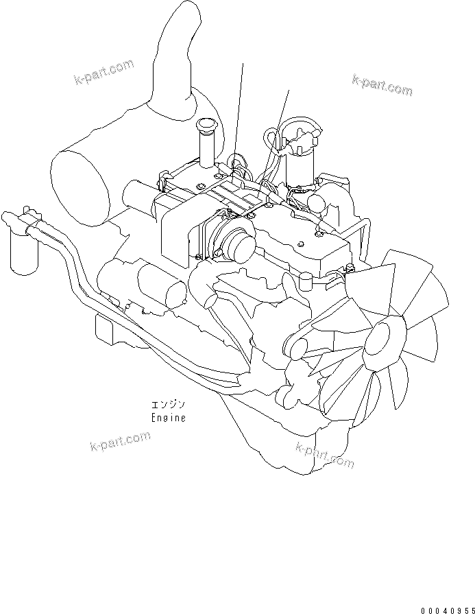 Parts diagram: ENGINE CAUTION PLATES — PC210LC-8K S/N K50001-UP