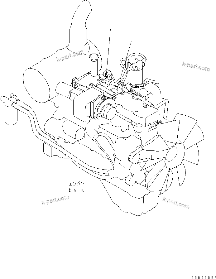Parts diagram: ENGINE CAUTION PLATES — PC210NLC-8K S/N K50001-UP