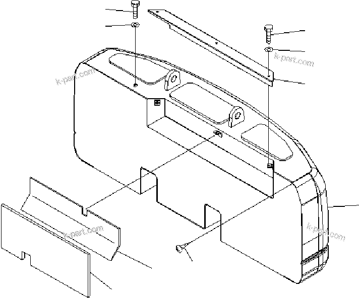 Parts diagram: SLF COUNTERWEIGHT — PC240LC/NLC-7 18M SUPER LONG FRONT S/N K40307-UP