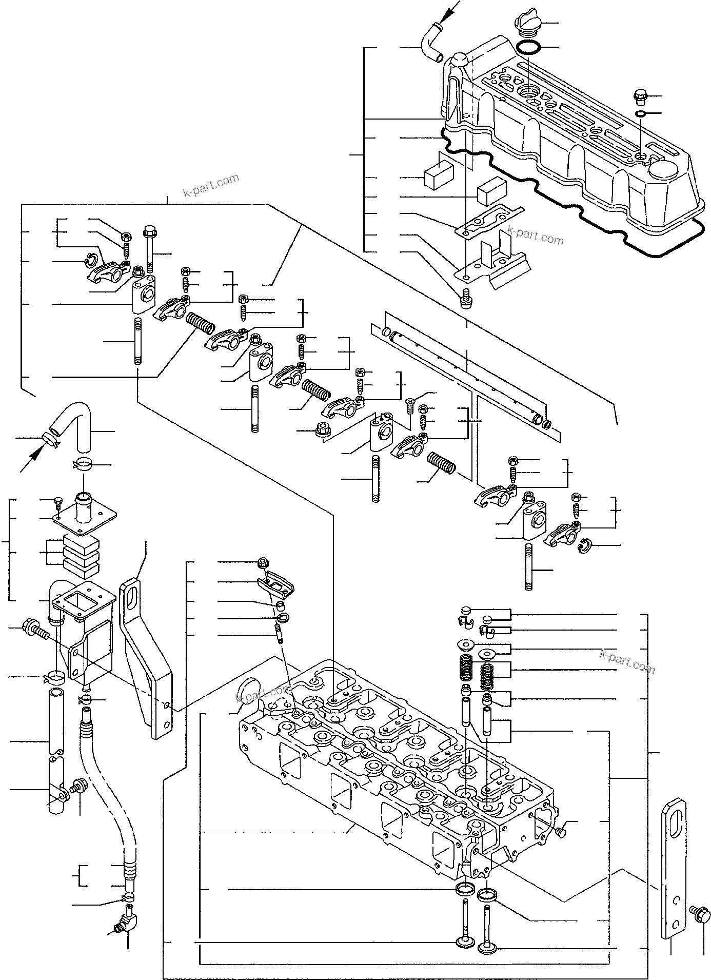 Parts diagram: CYLINDER HEAD — PW110R-1 S/N 2260000001-Up