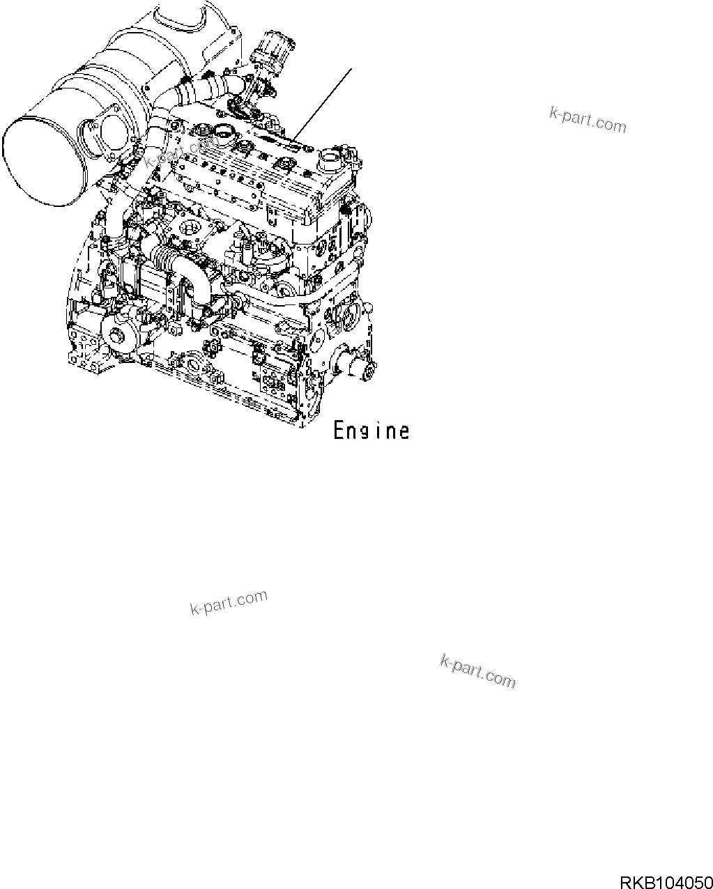 Parts diagram: ENGINE RELATED PARTS, ENGINE ASSEMBLY — PW98MR-10 S/N F00003 AND UP
