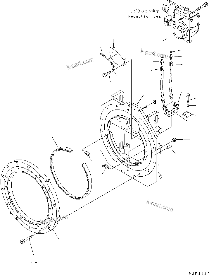 Parts diagram: ROTATING FORK (INTEGRAL TYPE) BASIC ROTATOR — RFE253-1 S/N 1001-UP