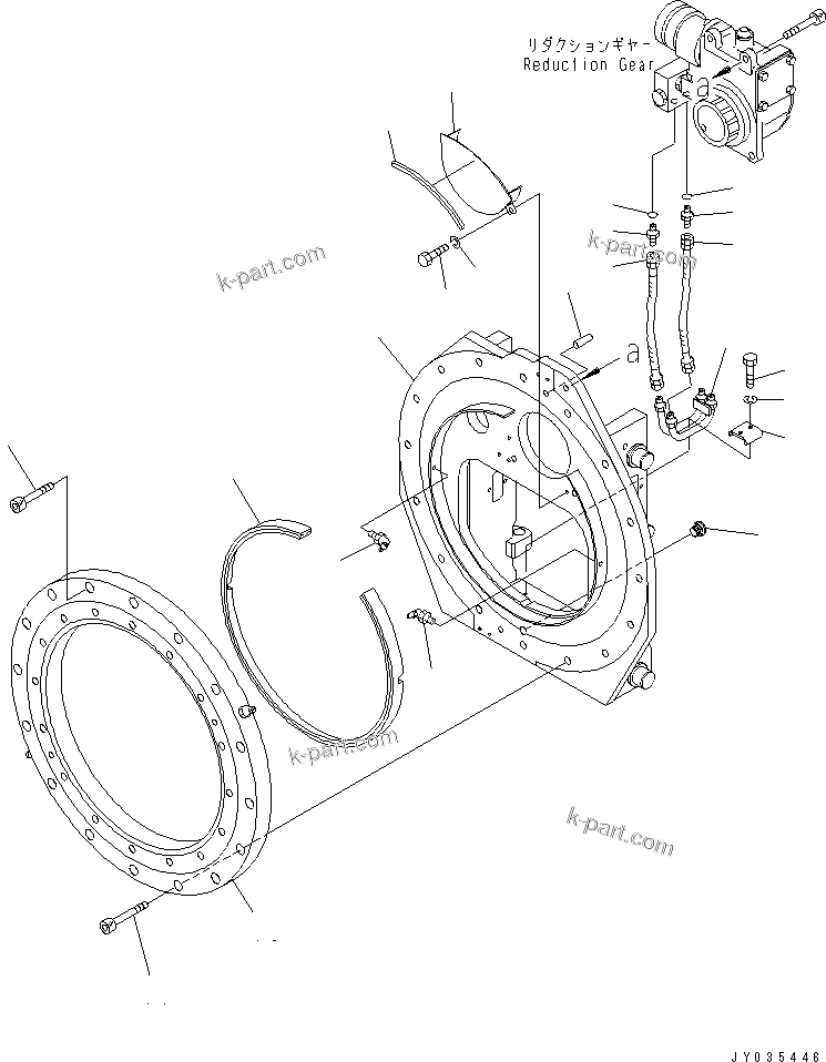 Parts diagram: ROTATING FORK (INTEGRAL TYPE) BASIC ROTATOR (RFE3A1) — RFE3A1-2 S/N 1001-UP