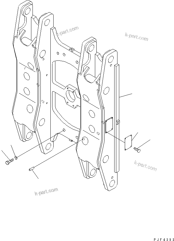 Parts diagram: ROLL CLAMP (INTEGRAL TYPE) (FOR SINGLE SWING AND HALF SPLIT) FRAME — RSS254-2 S/N 1001-UP
