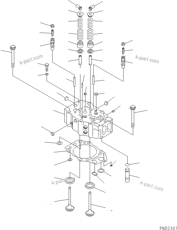 Parts diagram: CYLINDER HEAD(#11023-11882) — SA12V140-1S-A S/N 10001-UP