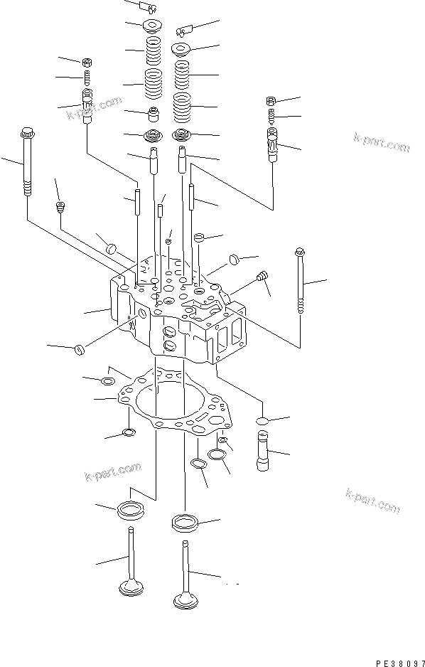 Parts diagram: CYLINDER HEAD(#17739-20149) — SA6D140-1FF S/N 17739-UP