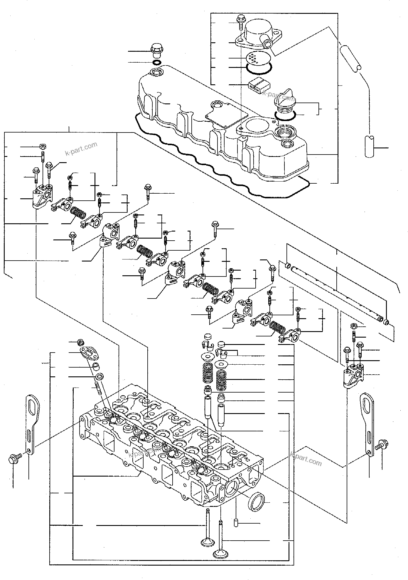 Parts diagram: CYLINDER HEAD — SK07J-2 S/N SK07JF20001-Up