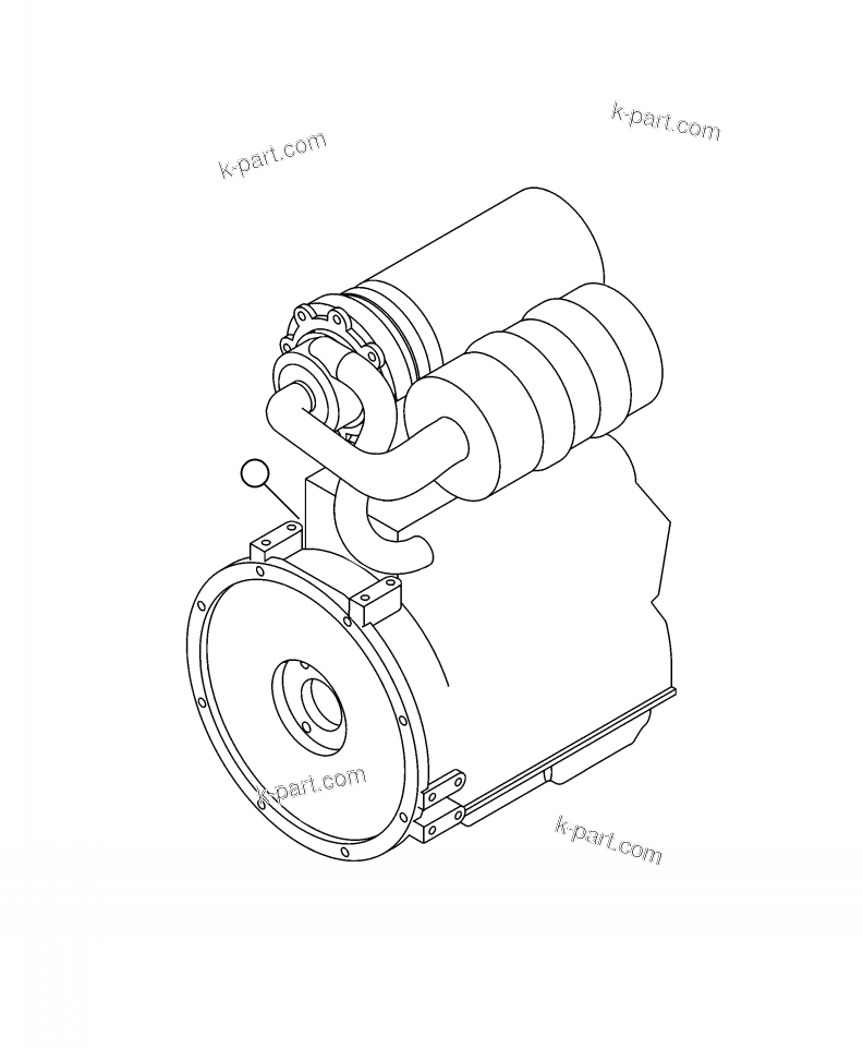 Parts diagram: A0000-0100 ENGINE — SK1026-5N S/N A80001-A80531