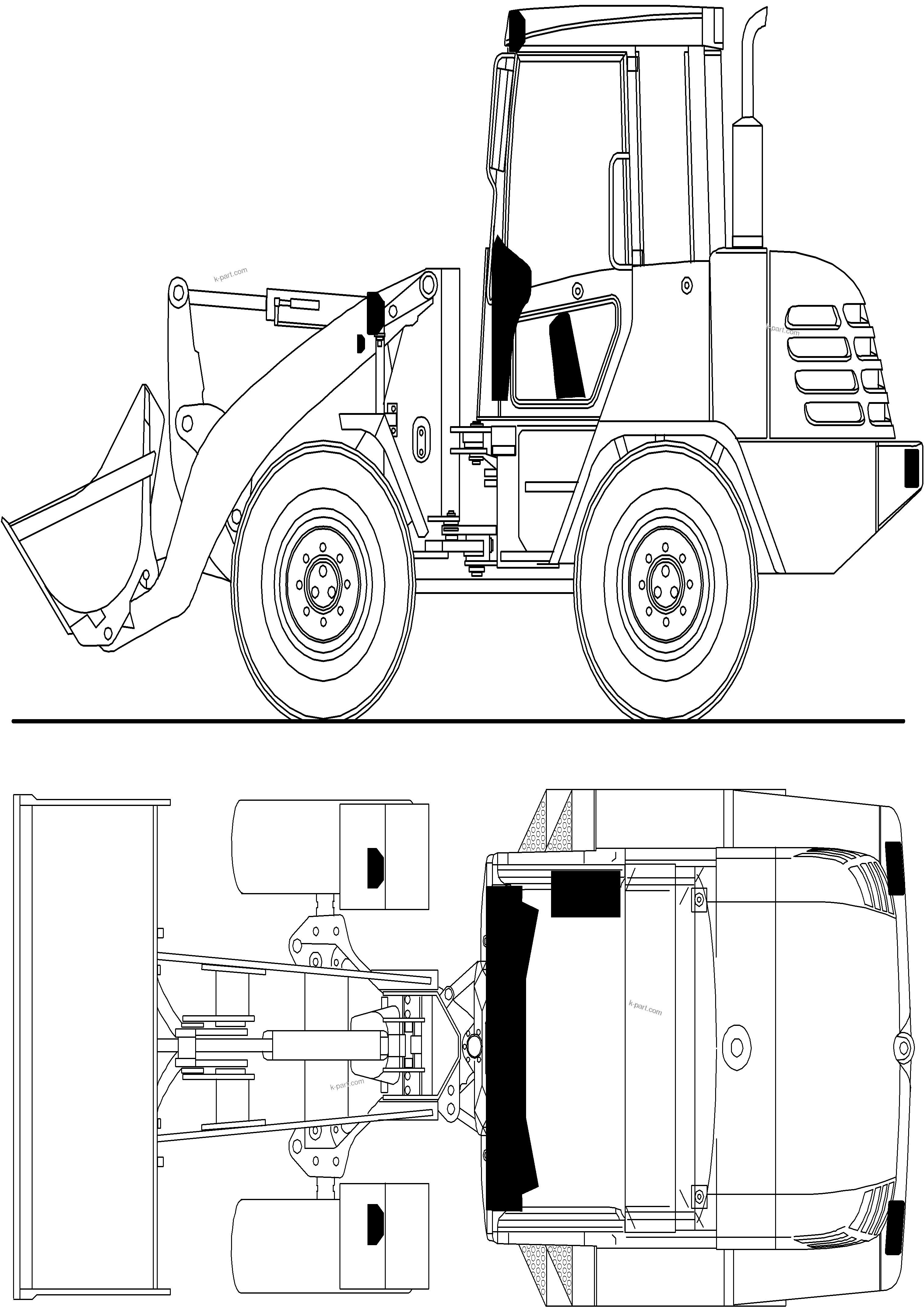 Parts diagram: 03 ELECTRIC SYSTEM — WA65-3 30km/h Option S/N HA940549 - HA940771 & H20772 - Up