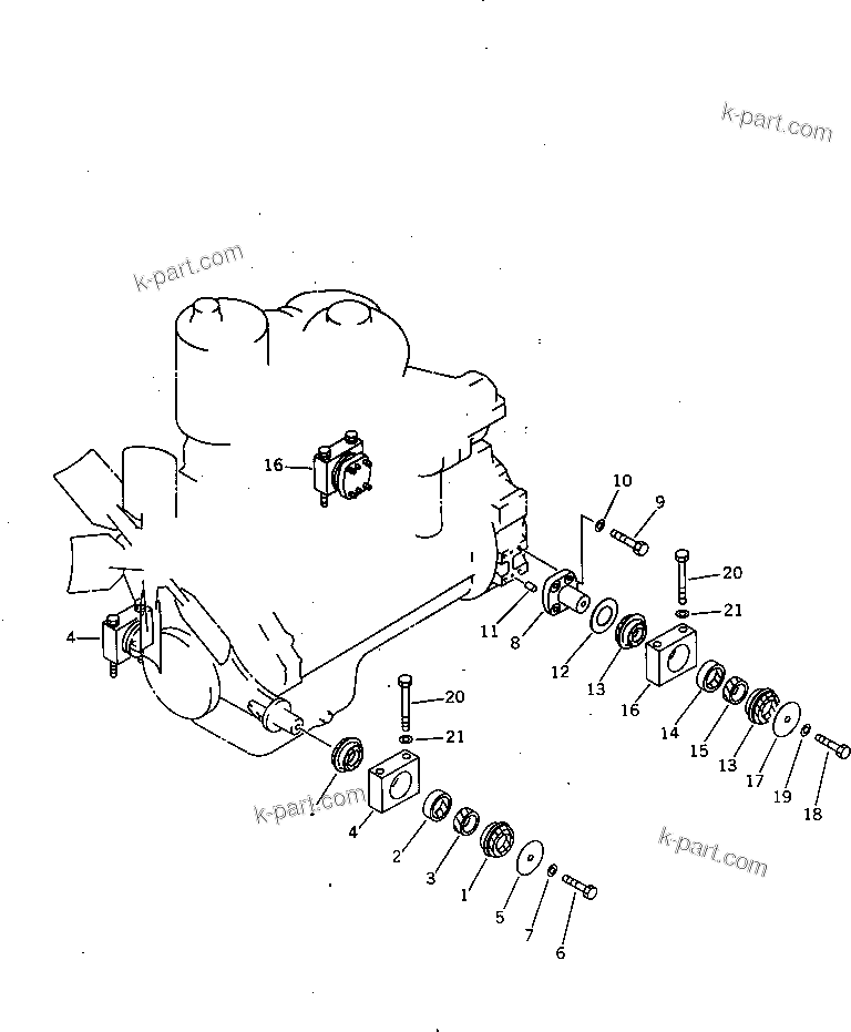 Explosionszeichnung: Katalogabschnitt — D65EX-12H Serien-Nr. 60001-60941 (For China / Trimming Dozer)