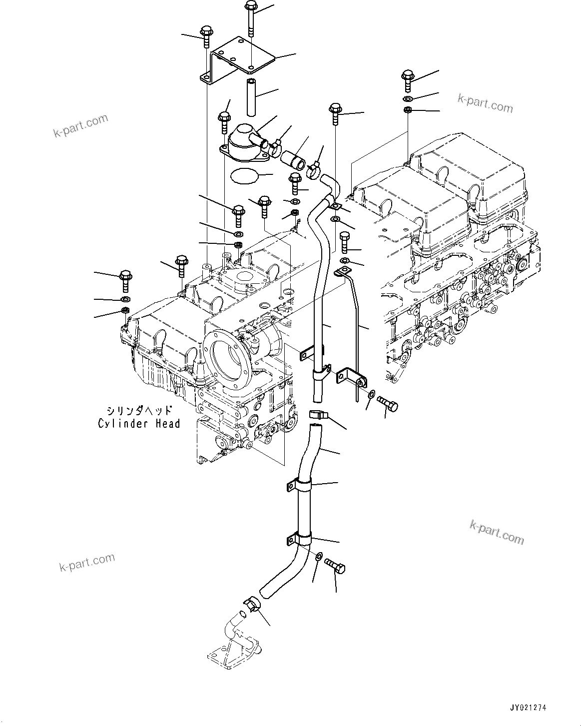 Explosionszeichnung: Katalogabschnitt — SAA6D170E-5CR Serien-Nr. 610911 und höher (For PC1250-8R/PC1250SP-8R)