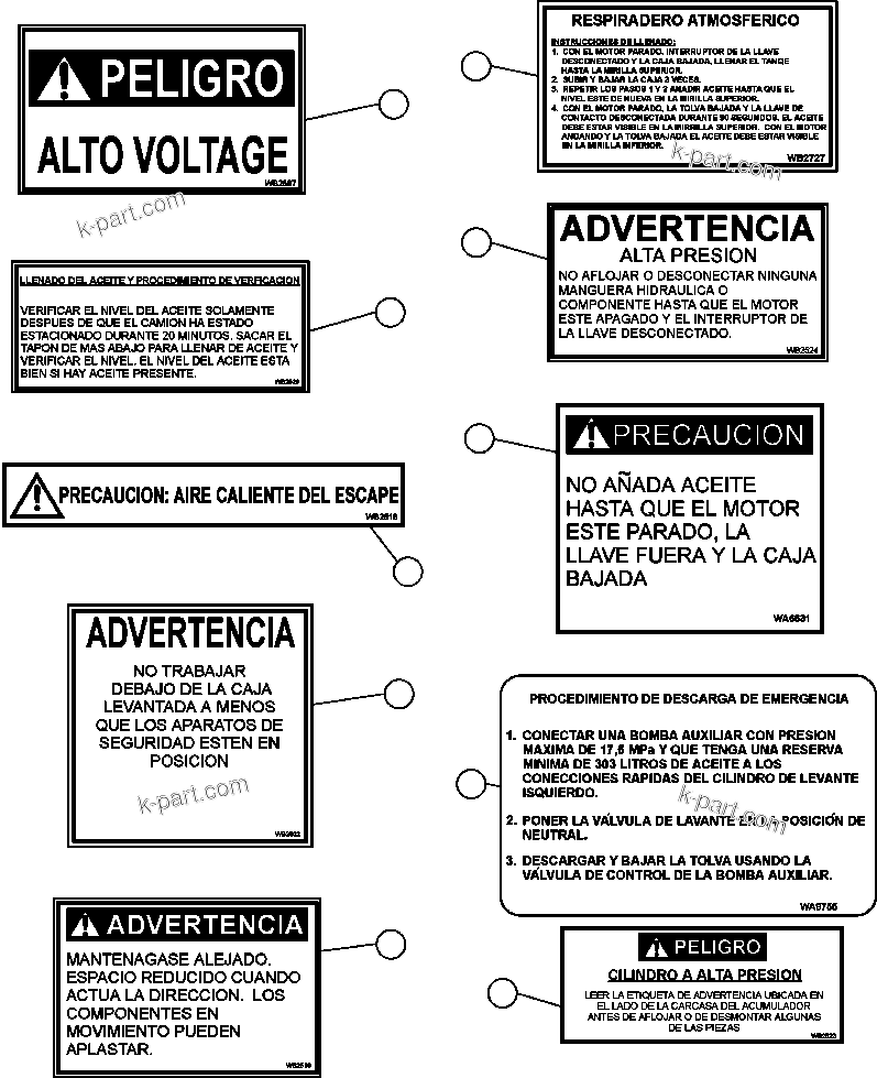 Despiece: Sección del catálogo — AFE52-B 930E-3 n.º de serie A30305 CODELCO