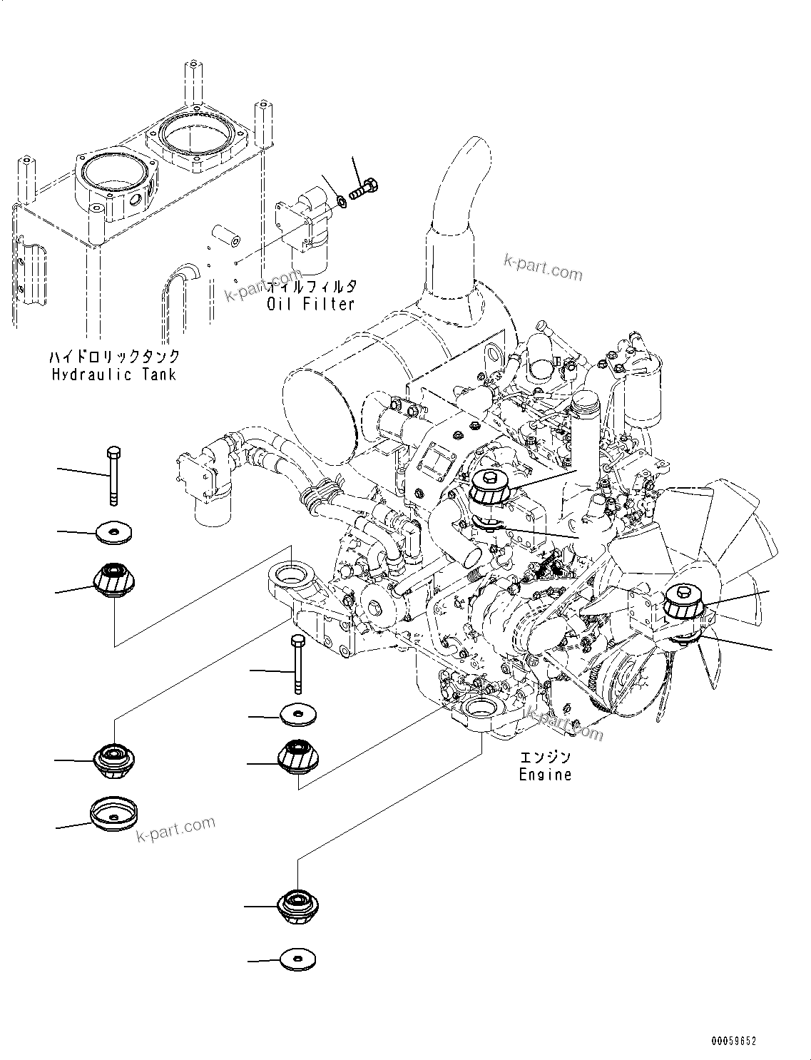 Despiece: Sección del catálogo — PC138USLC-8 n.º de serie 24510 y superiores (North America Standard Machine)