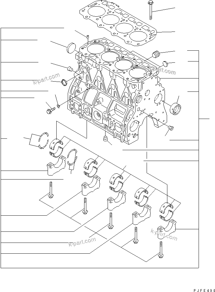 Vue éclatée : Section du catalogue — 4D92E-1BD-F n° de série 00101 et suivants (DRY CLUTCH /TORQUE CONVERTER)