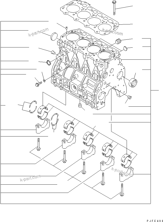 Vue éclatée : Section du catalogue — 4D94E-1BD-F n° de série 00101 et suivants (DRY CLUTCH /TORQUE CONVERTER)