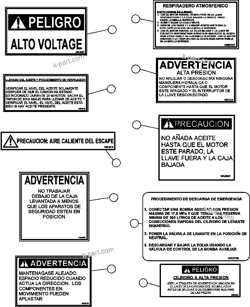 Vue éclatée : Section du catalogue — AFE52-U 930E-3 n° de série A30369 & A30372 & A30374-A30376 & A30392 A.T. MASSEY