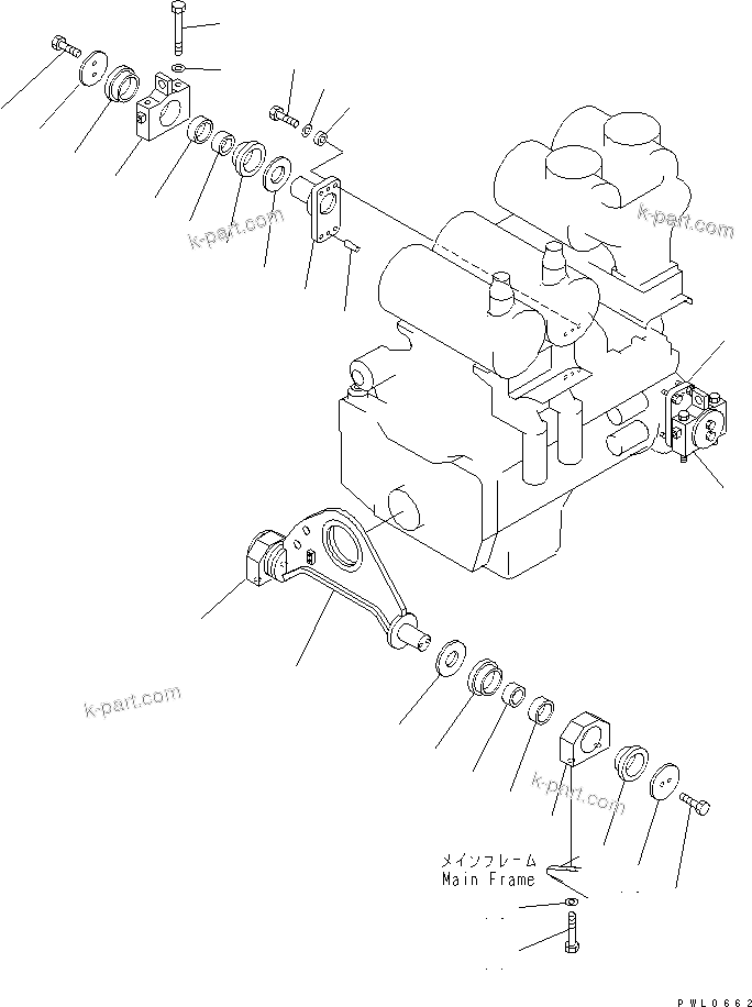 Vue éclatée : Section du catalogue — D475A-5 n° de série 20001 et suivants