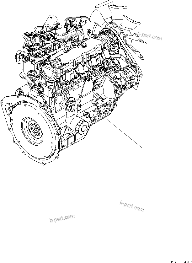 Vue éclatée : Section du catalogue — FG25HT-17W n° de série 345784 et suivants