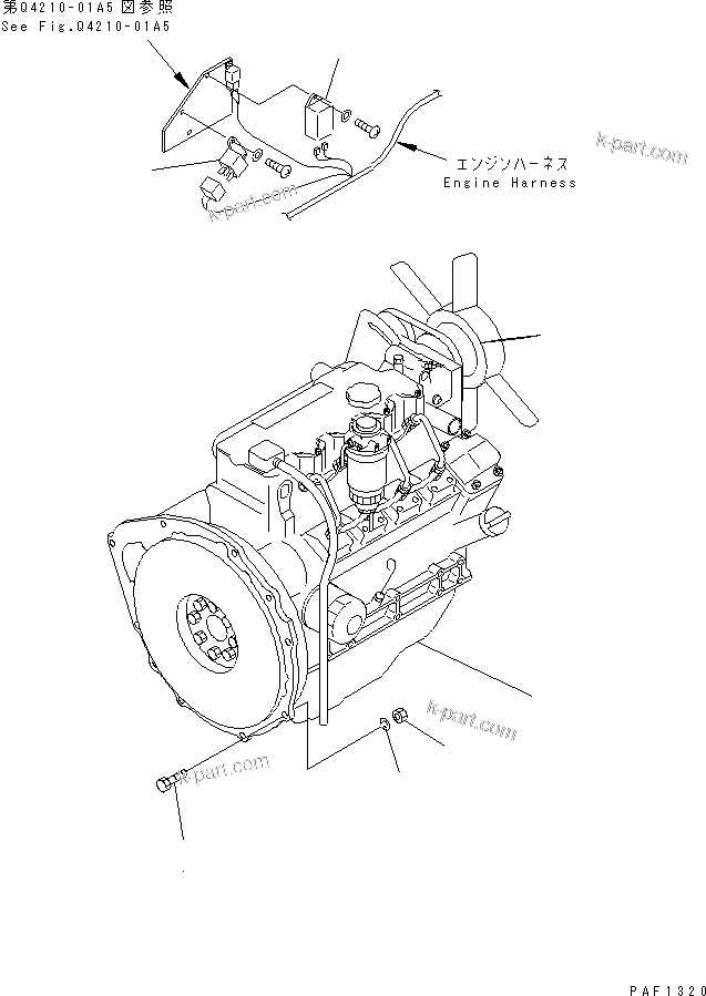 Vue éclatée : Section du catalogue — SD07L-3 n° de série 30001 et suivants