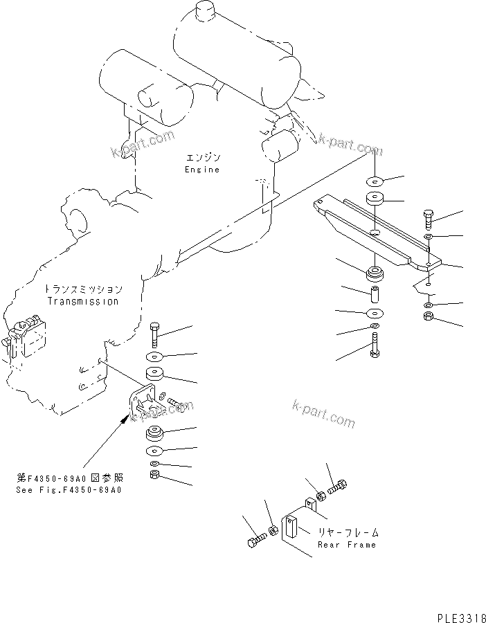 Vue éclatée : Section du catalogue — WA300L-3 n° de série 53001 et suivants (For North America)
