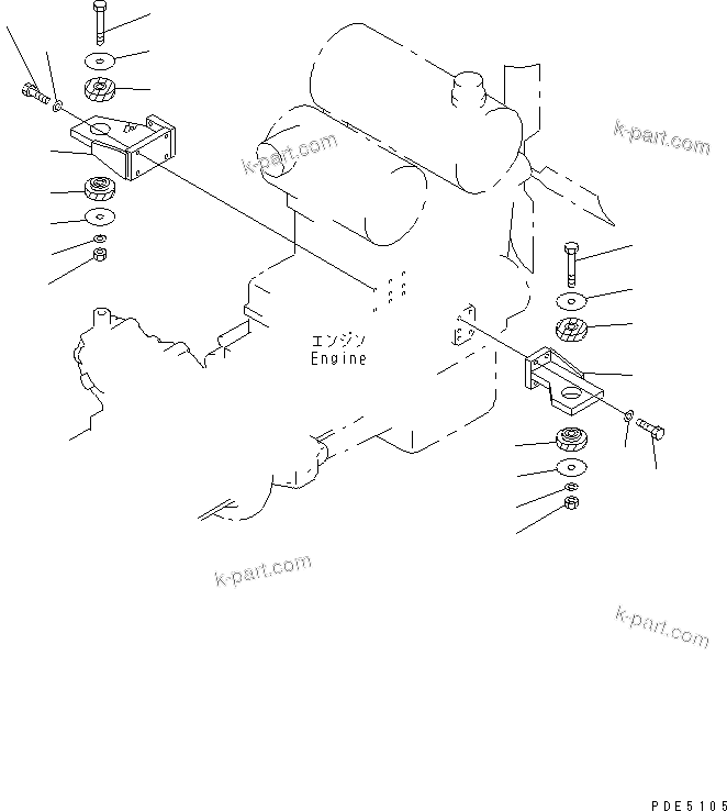 Vue éclatée : Section du catalogue — WA400-3-H n° de série 63001 et suivants