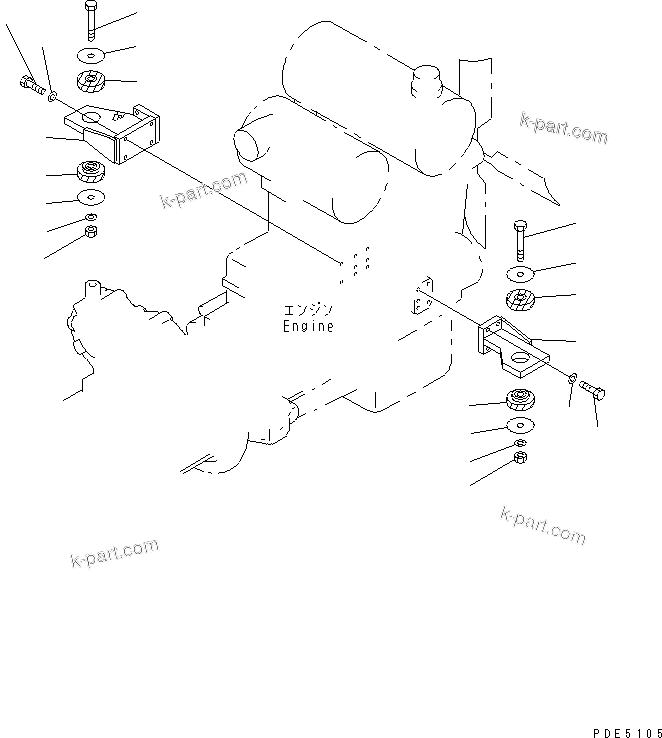 Vue éclatée : Section du catalogue — WA420-3 n° de série 53001 et suivants (version export)