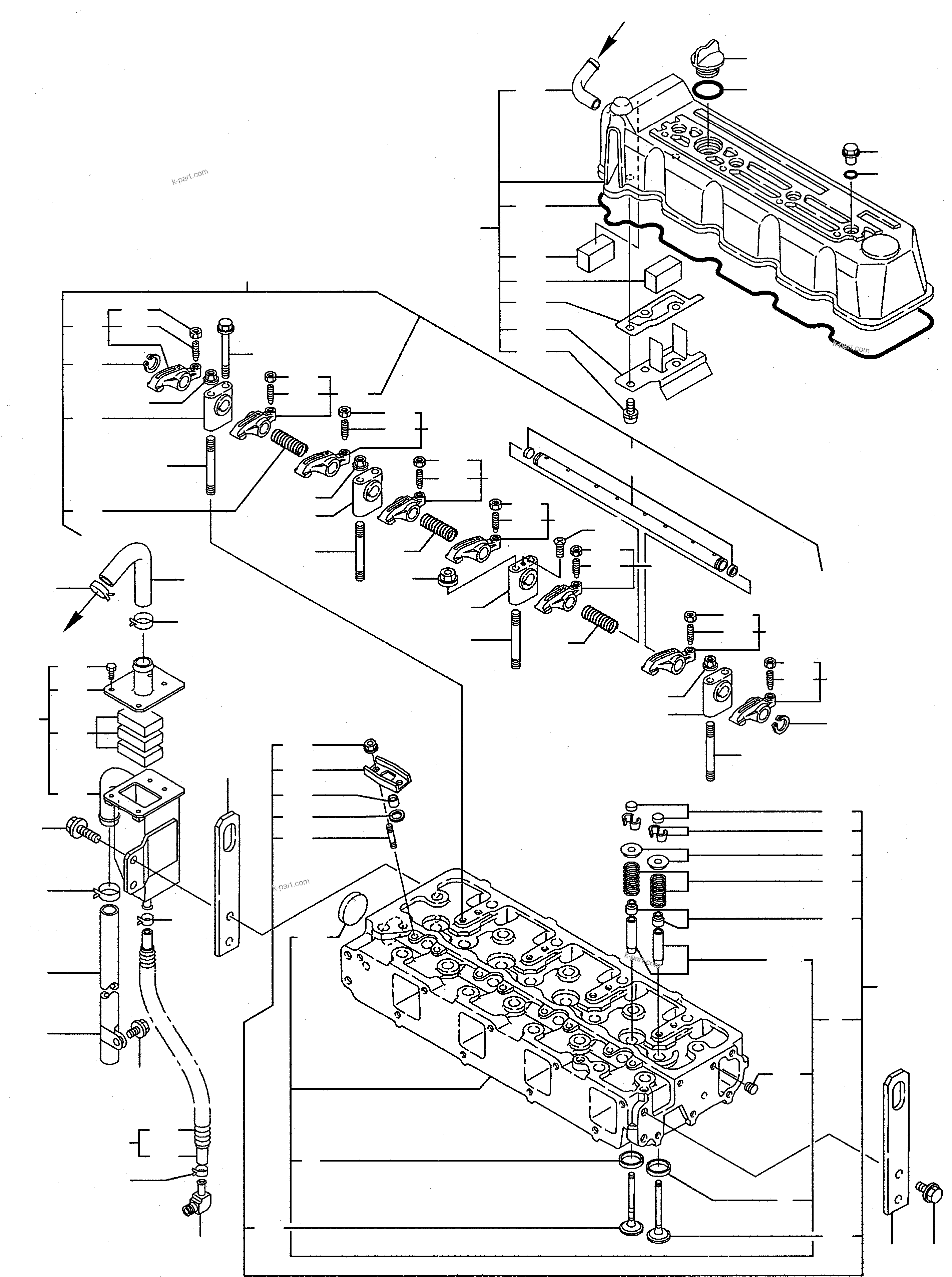 Vue éclatée : Section du catalogue — WB98A-2 n° de série WB98F20001 et suivants