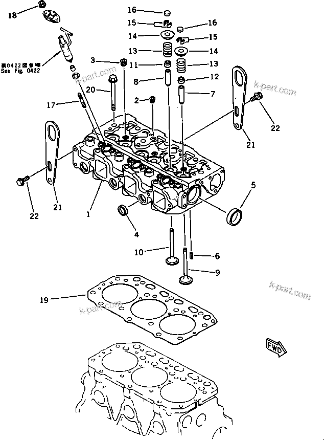 Tavola ricambi: Sezione catalogo — 3D78-1F S/N 01589-UP