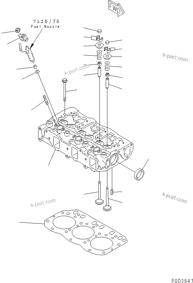 Tavola ricambi: Sezione catalogo — 3D84E-3K S/N 05993-UP
