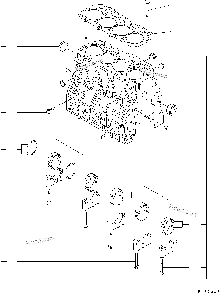 Tavola ricambi: Sezione catalogo — 4D94LE-1B45C S/N 42631-UP (DRY CLUTCH /TORQUE CONVERTER)