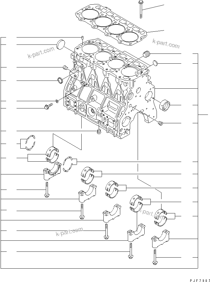 Tavola ricambi: Sezione catalogo — 4D94LE-1B46-BM S/N 00101-UP (WET CLUTCH)