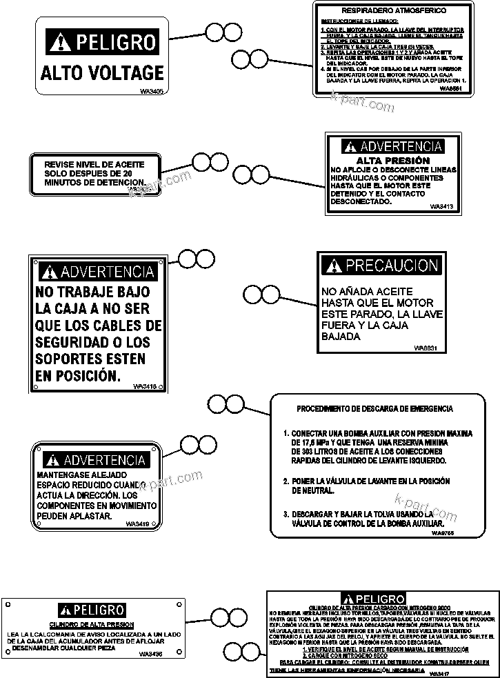 Tavola ricambi: Sezione catalogo — AFE50-Z 830E S/N A30620 & A30621 SOUTHERN PERU COPPER