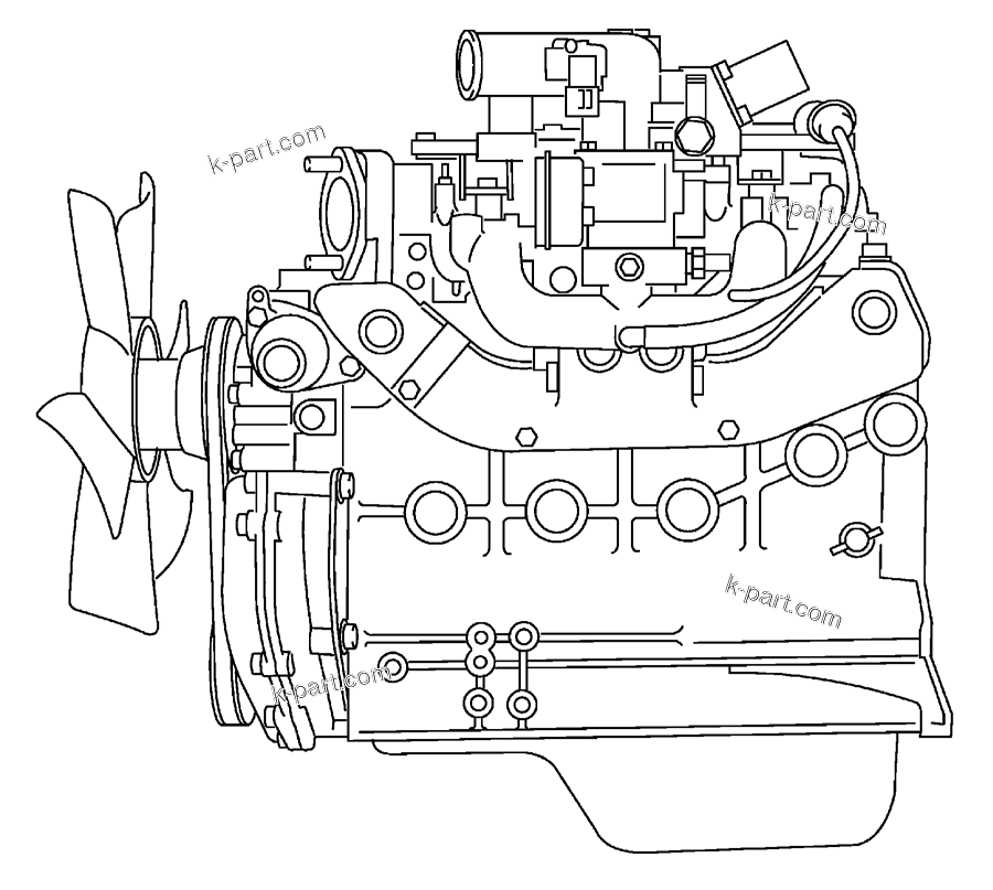 Tavola ricambi: Sezione catalogo — AX50 CHASSIS, ENGINES & MASTS S/N 675001A~/ 650001~